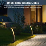Modern Solar Path Lights  Z-Shaped LED Garden Lighting - Product example