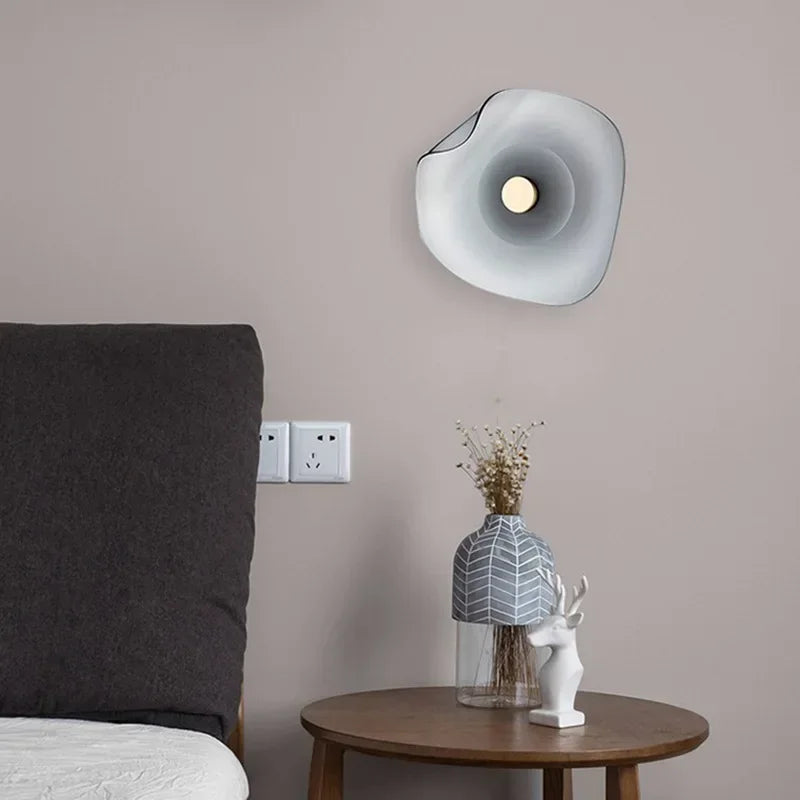Modern Glass Wall Light  Sculptural Stone Design - Product detail 4