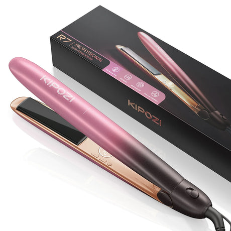 Professional Hair Straightener  Titanium Plates With Rose Gold Finish - Product showcase