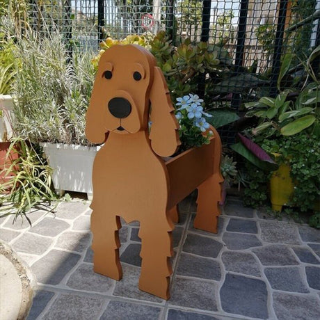 Boston Terrier Planter  Decorative Garden Dog Sculpture - Product detail 10