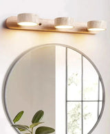Modern LED Wall Lamp  Wood Stone Double Light Design - Product example