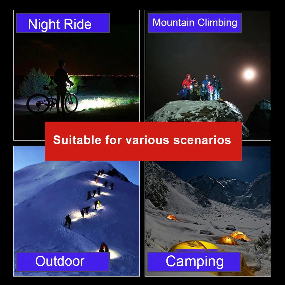 LED Bike Light Set  1500 Lumens USB Rechargeable Front and Rear - Product example