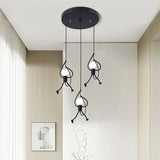 Creative Pendant Light  Swinging Iron Figure Design - Product detail 6