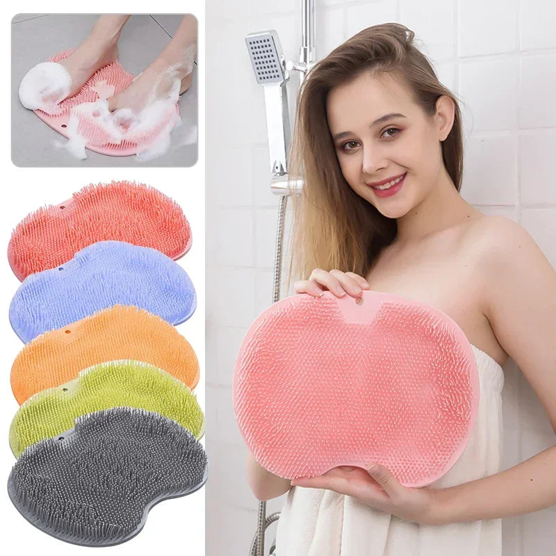 Silicone Bath Scrubber  Dual-Purpose Massage  Exfoliation Mat - Product detail 9