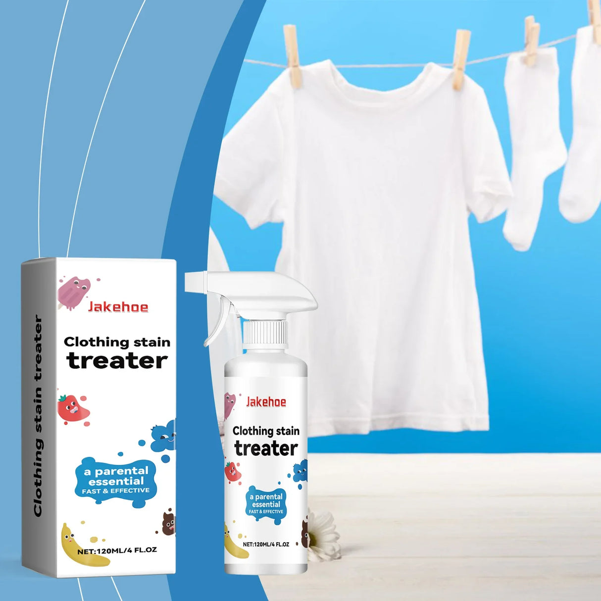 Professional Stain Remover Spray  Fast-Acting Fabric Cleaner - Product detail 6