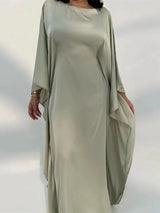 Elegant Maxi Dress  Flowing Cloak Sleeves Design - Product detail 6