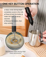 Electric Milk Frother  Professional Handheld Coffee Whisk - Detailed view