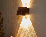 Solar Wall Light  Modern Dual LED Outdoor Lamp - Detailed view