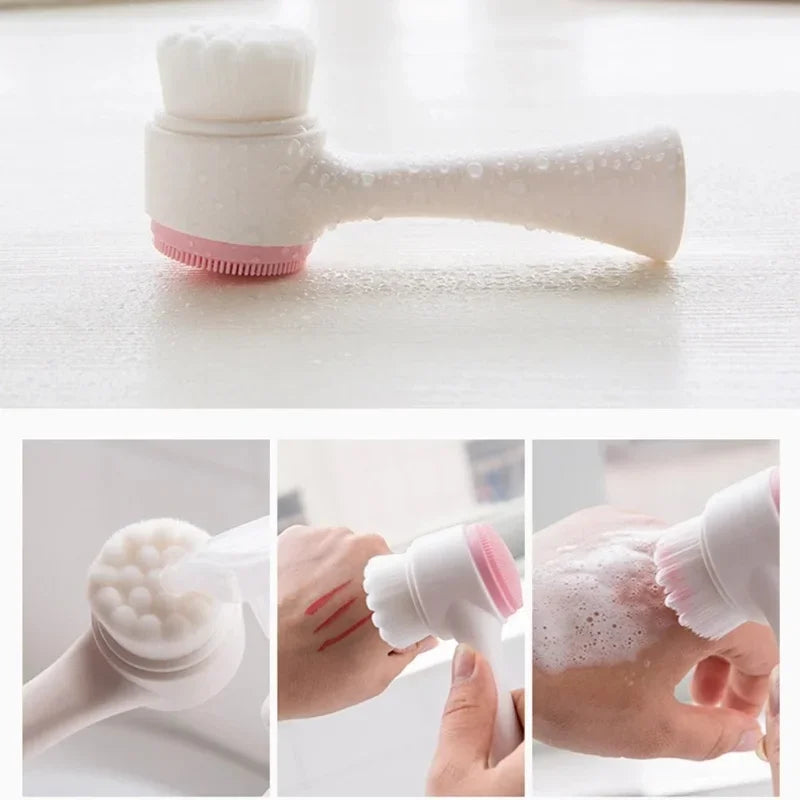 Silicone Face Cleanser  Dual-Sided Exfoliating Brush - Detailed view