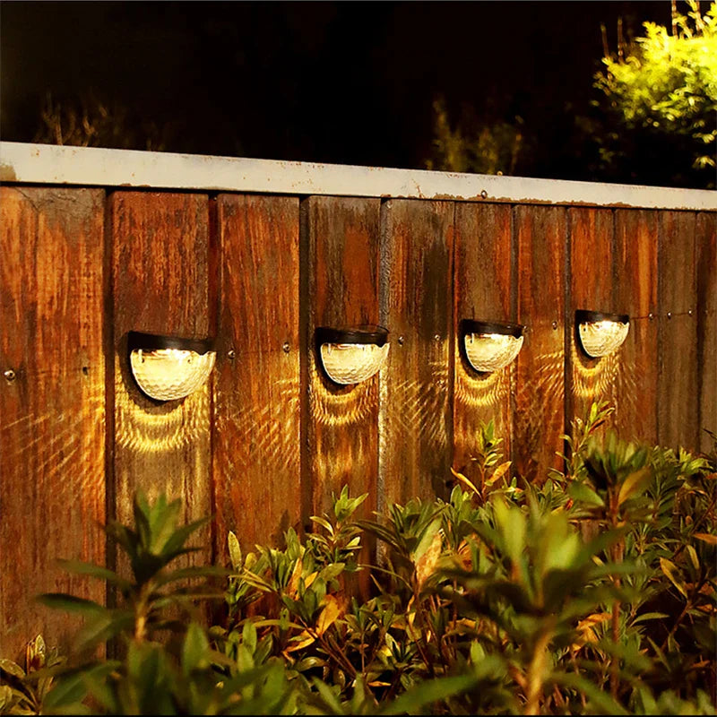 Solar Garden Wall Lights  Sunburst Pattern LED Outdoor Lighting - Product detail 4