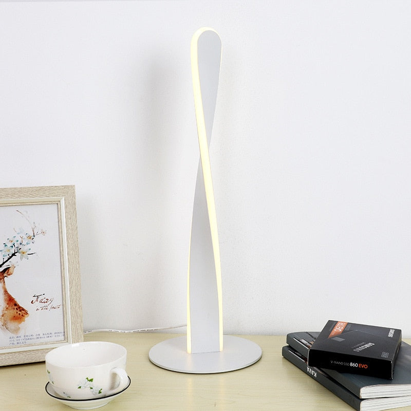 Modern LED Desk Lamp  Twist Design Aluminum Body - Product example