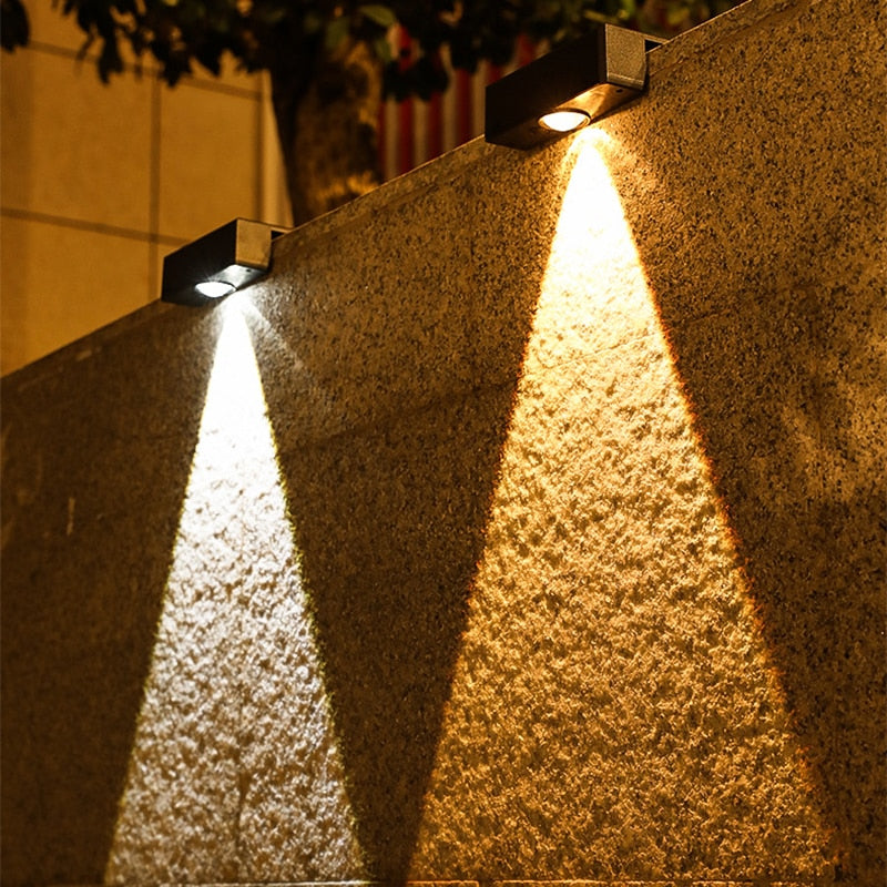 Solar Outdoor Light  Weatherproof LED Wall Mount - Detailed view