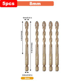 Professional Masonry Drill Bit Set  Titanium-Coated Multi-Surface Kit - Product detail 15