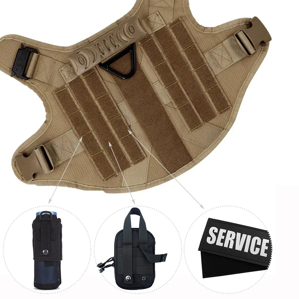 Military Grade Dog Harness  Tactical Training Control System - Product detail 4