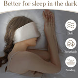 Mulberry Silk Sleep Mask  Luxury Light Blocking Design - Detailed view