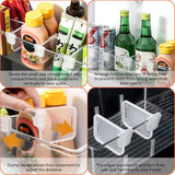 Refrigerator Shelf Organizer  Clear Plastic Door Clip System - Product detail 4