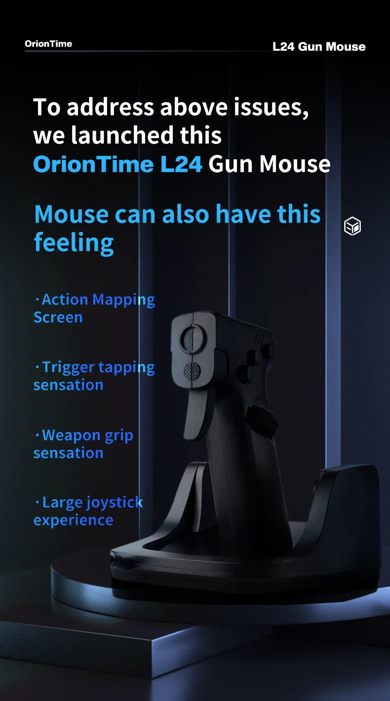 Gaming Gun Mouse  Ergonomic Pistol-Style Design - Product detail 7