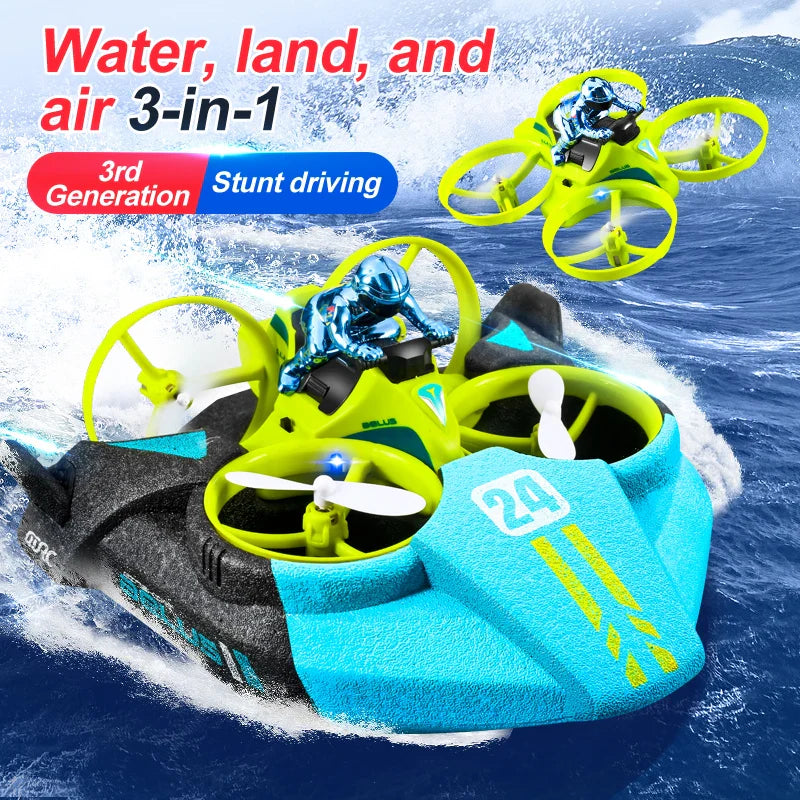 3-in-1 RC Drone Hovercraft  Water Land Air Vehicle - Product detail 6