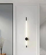 Vertical LED Wall Lamp  Brushed Brass and White Design - Product detail 10