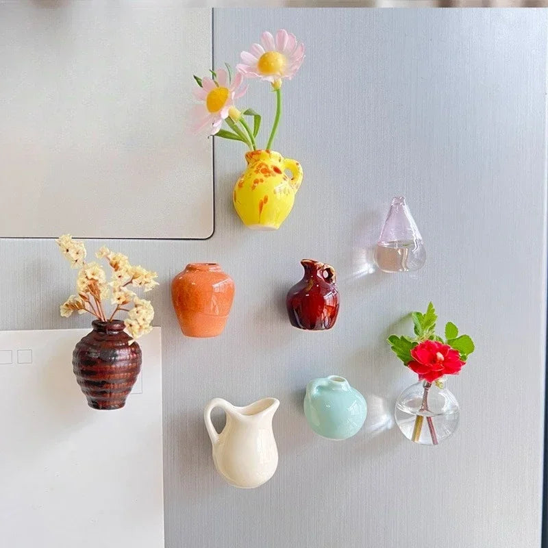 Magnetic Mini Vases  Decorative Earthenware Collection - Product example