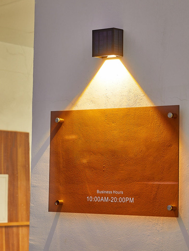 Solar Outdoor Wall Light  Dual Direction LED Lighting - Detailed view