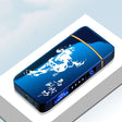 Plasma Arc Lighter  Blue Metal Double Arch Design - Product showcase