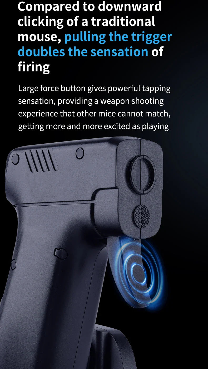 Gaming Gun Mouse  Ergonomic Pistol-Style Design - Product detail 14