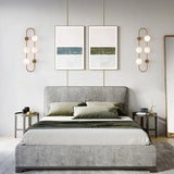 Modern Wall Sconce  Brass Arch Glass Globe Design - Product detail 5