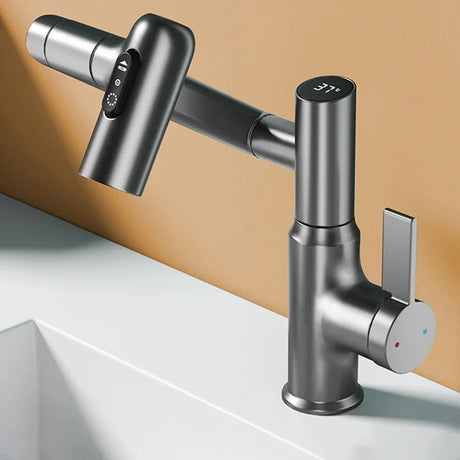 Modern Pull Out Basin Faucet  Smart LED Temperature Display - Product detail 15