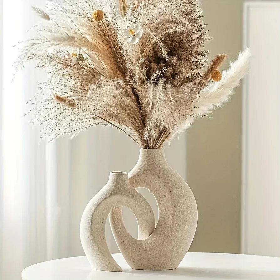 Modern Ceramic Vases  Dual Opening Design - Detailed view