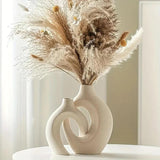 Modern Ceramic Vases  Dual Opening Design - Detailed view