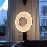 Modern Solar Table Lamp  Ring Light Design - Detailed view