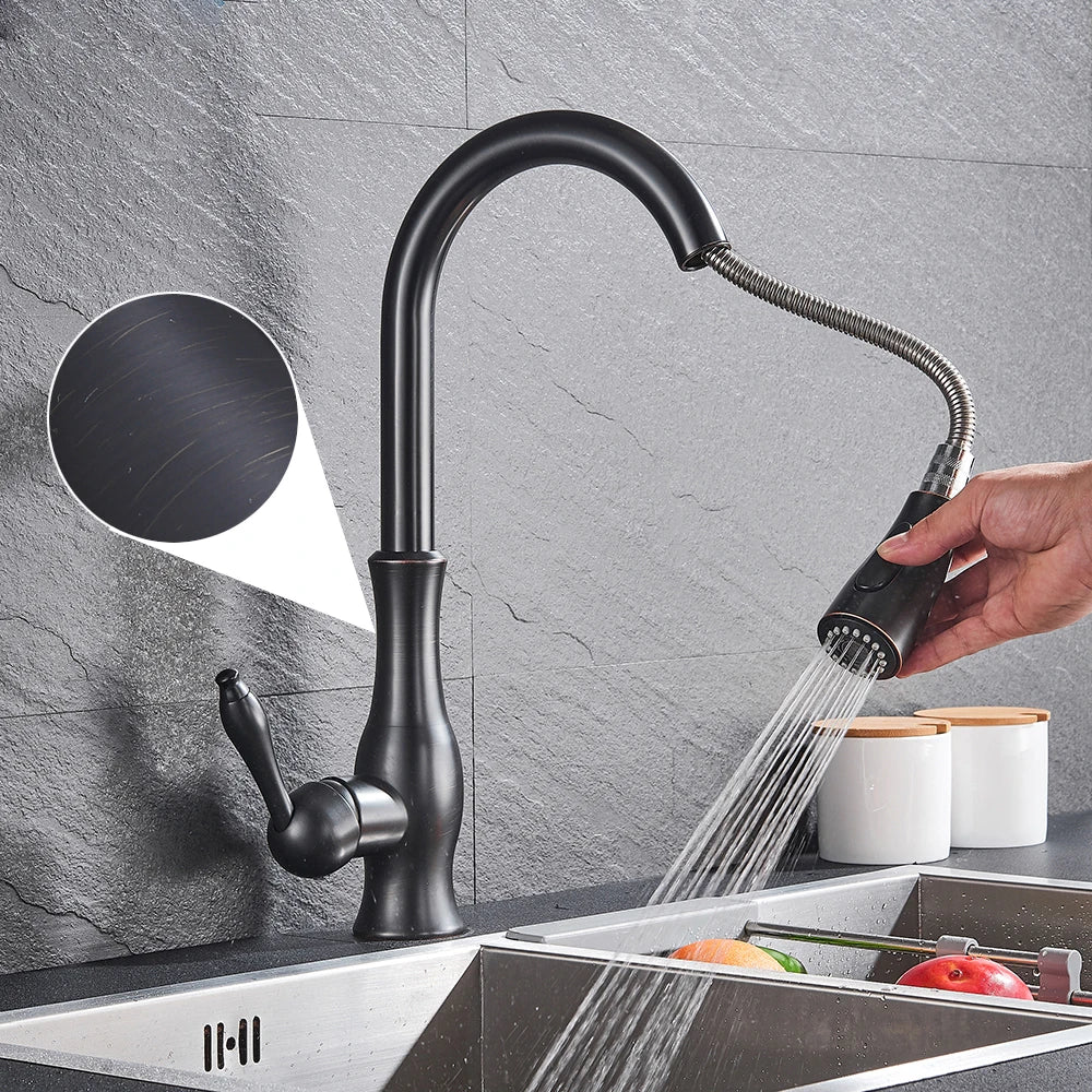 Modern Kitchen Faucet  Polished Brass Gold Finish - Product detail 8