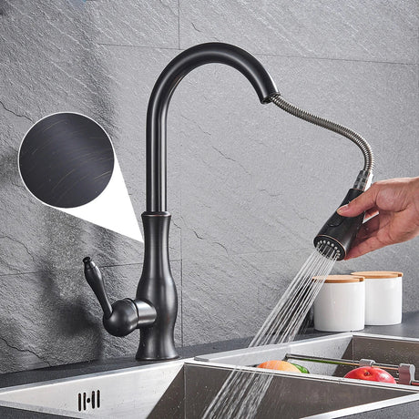 Modern Kitchen Faucet  Polished Brass Gold Finish - Product detail 8