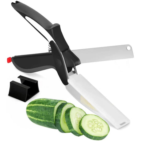 Smart Kitchen Scissors  2-in-1 Cutting Board Design - Product showcase