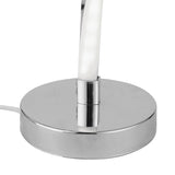 Modern LED Desk Lamp  Spiral Design White Aluminum - Detailed view