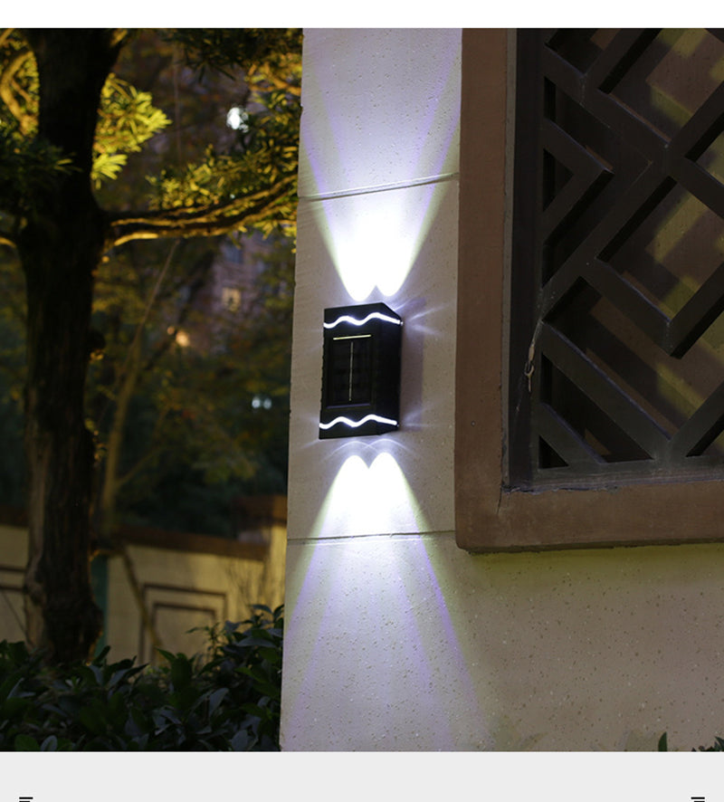 Modern Solar Wall Light  Smart LED Outdoor Lighting - Product detail 9