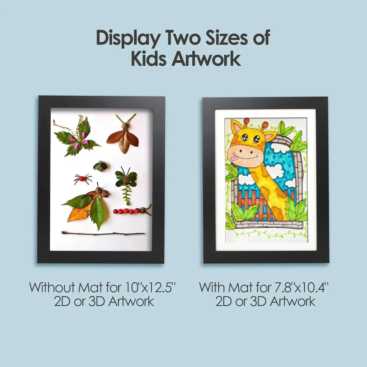Kids Artwork Display Frame  Magnetic Wood Frame With Glass - Product detail 9
