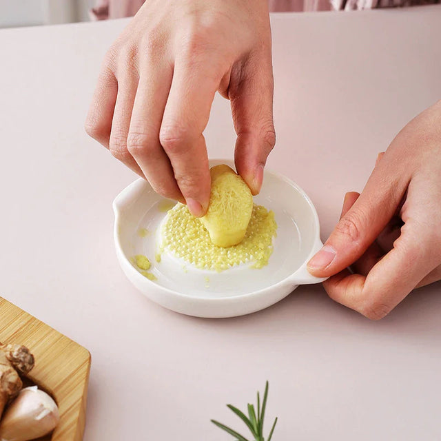 Ceramic Kitchen Grater  Premium White Grating Plate - Product showcase
