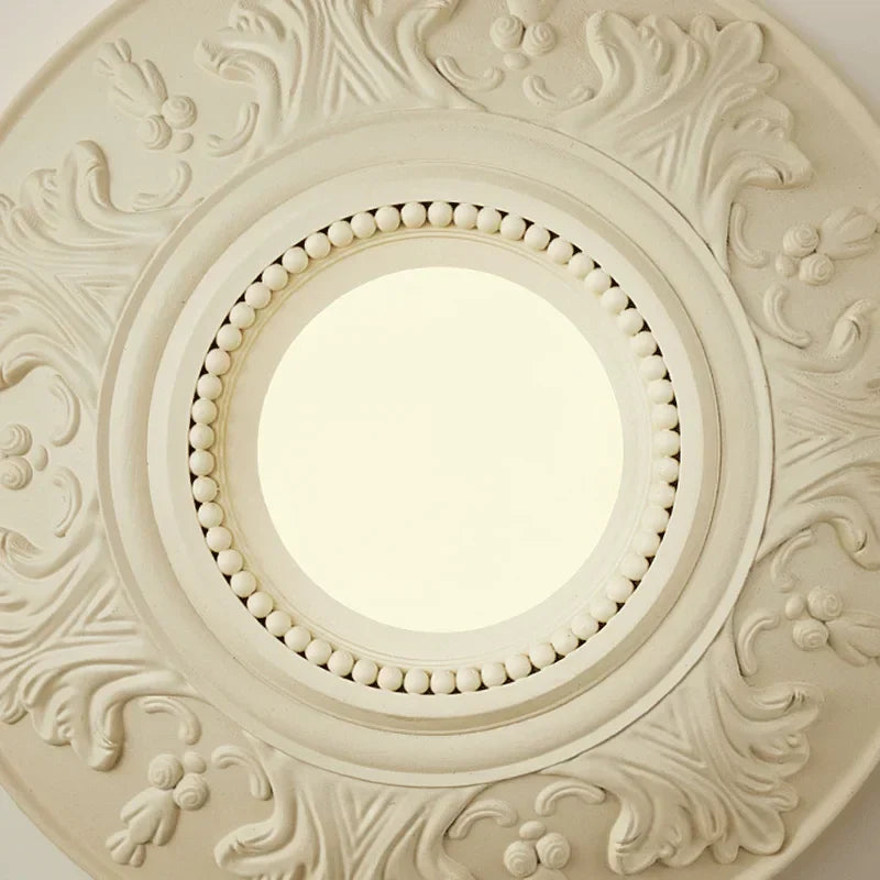 Vintage Ceiling Light  Ornate Floral Relief Pattern - Product detail 5