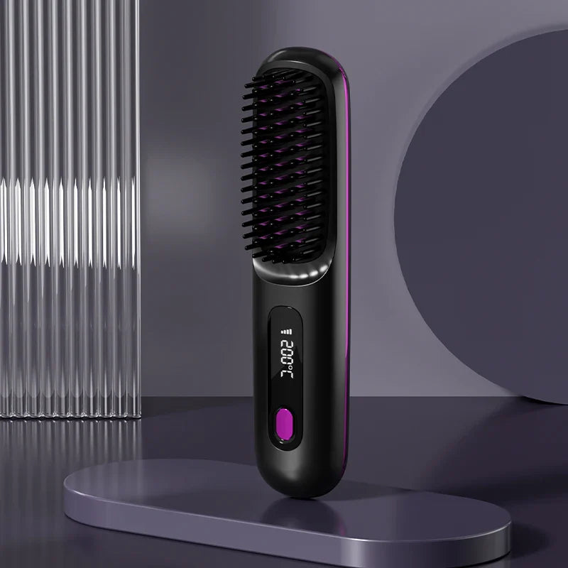 Digital Hair Straightening Brush  LCD Display with 3 Heat Settings - Product detail 5