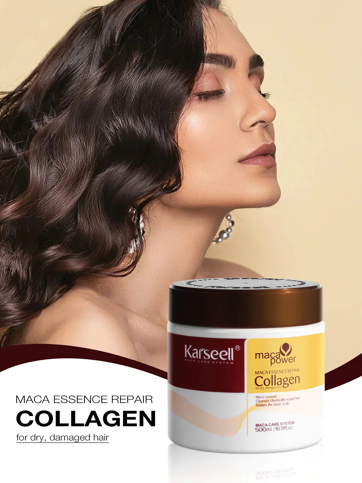 Collagen Hair Treatment  Deep Repair Formula For Damaged Hair - Product showcase