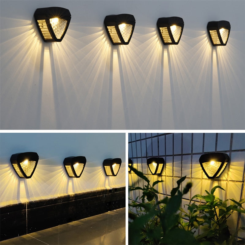 Solar Wall Light  Egyptian Pattern Glass Panel - Product detail 5