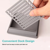 Desktop Note Organizer  Precision Template Storage Box - Product showcase