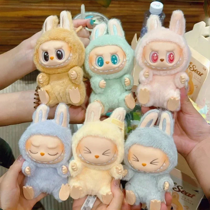 Kawaii Plush Bunny Keychain  Soft Pastel Collection - Product example