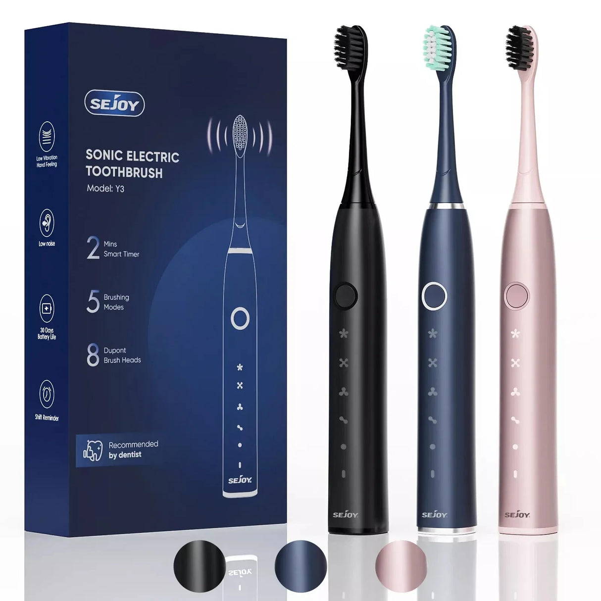 Sonic Electric Toothbrush  5 Modes with Smart Timer - Product showcase