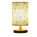 Minimalist Table Lamp  Natural Wood Base with Linen Shade - Product detail 10