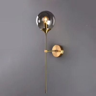 Modern Wall Sconce  Brass Globe LED Light Fixture - Product detail 10