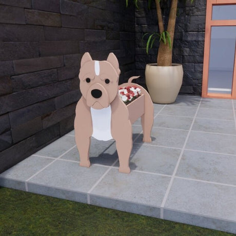 Boston Terrier Planter  Decorative Garden Dog Sculpture - Product detail 14