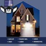 Solar Motion Sensor Light  270 Wide Angle LED Outdoor Security Lamp - Product detail 11